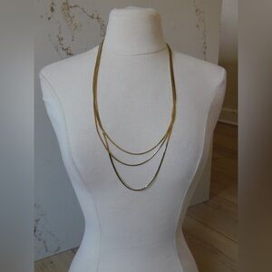 Chic Layered Gold and Silver Necklace